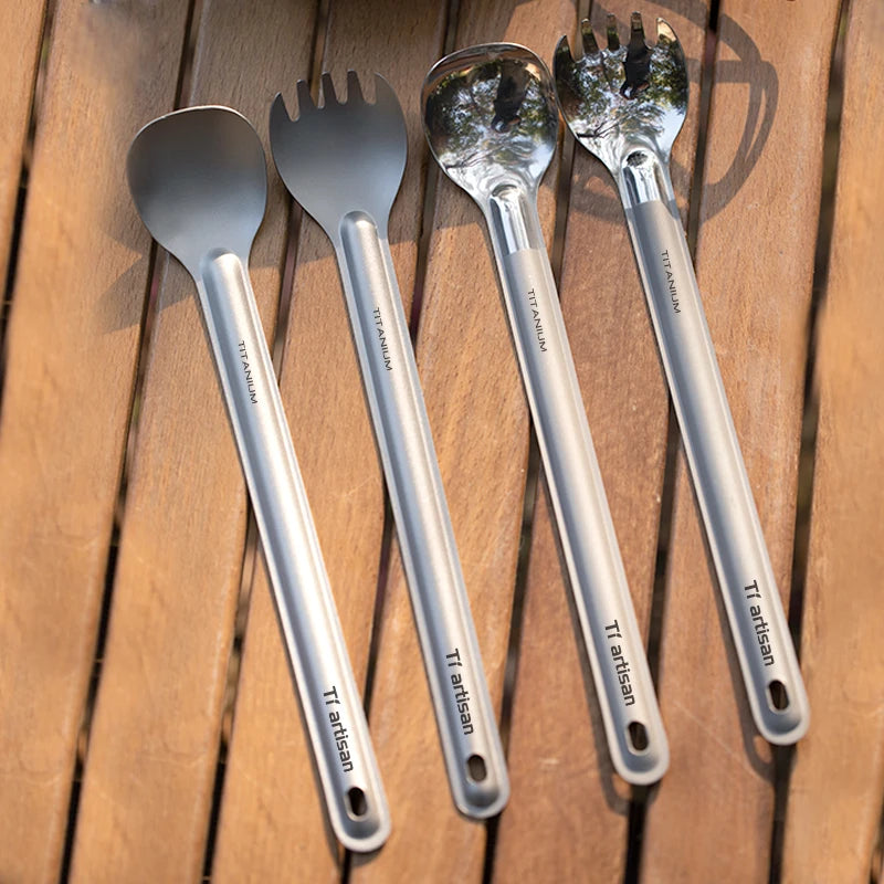Tiartisan Titanium Long Handle Spork