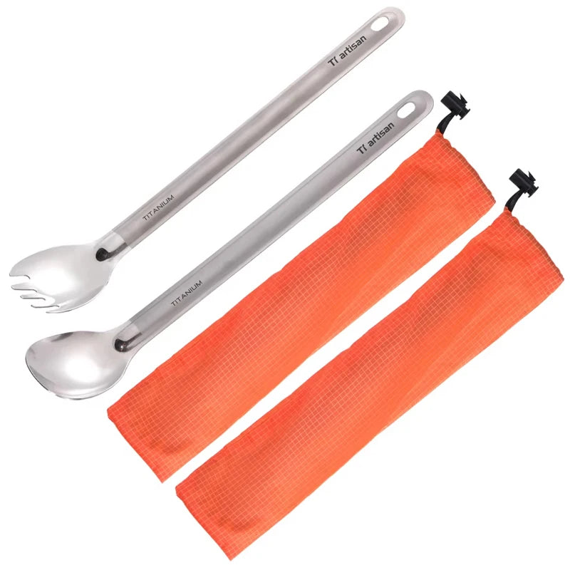 Tiartisan Titanium Long Handle Spork