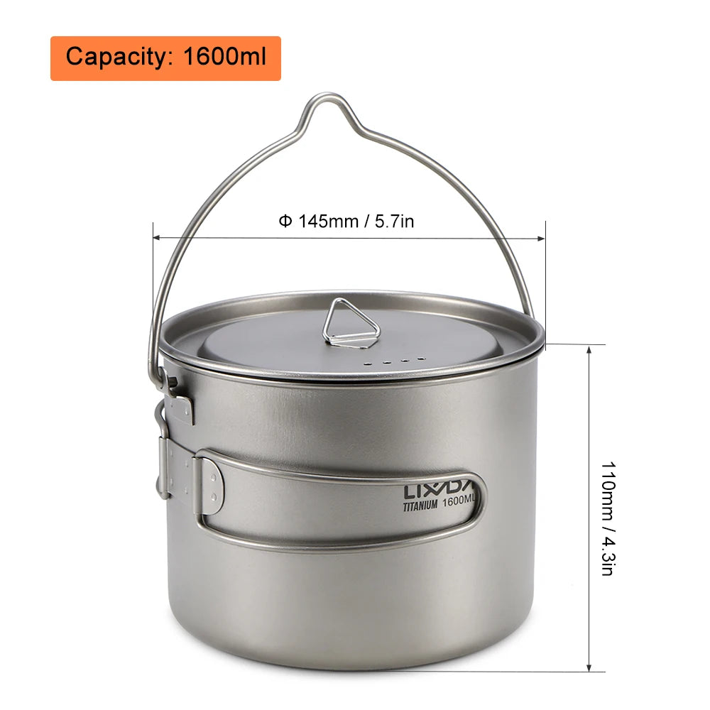 Lixada Titanium Pot and Cup Set
