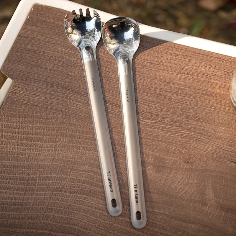 Tiartisan Titanium Long Handle Spork