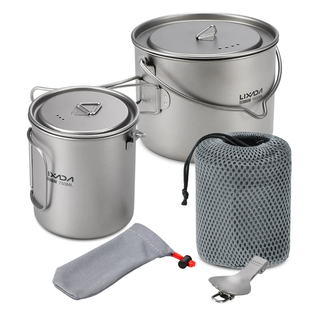Lixada Titanium Pot and Cup Set