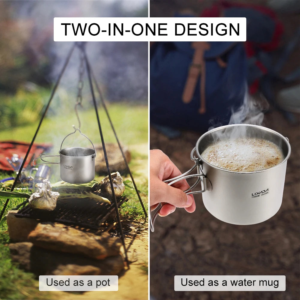 Lixada Titanium Pot and Cup Set