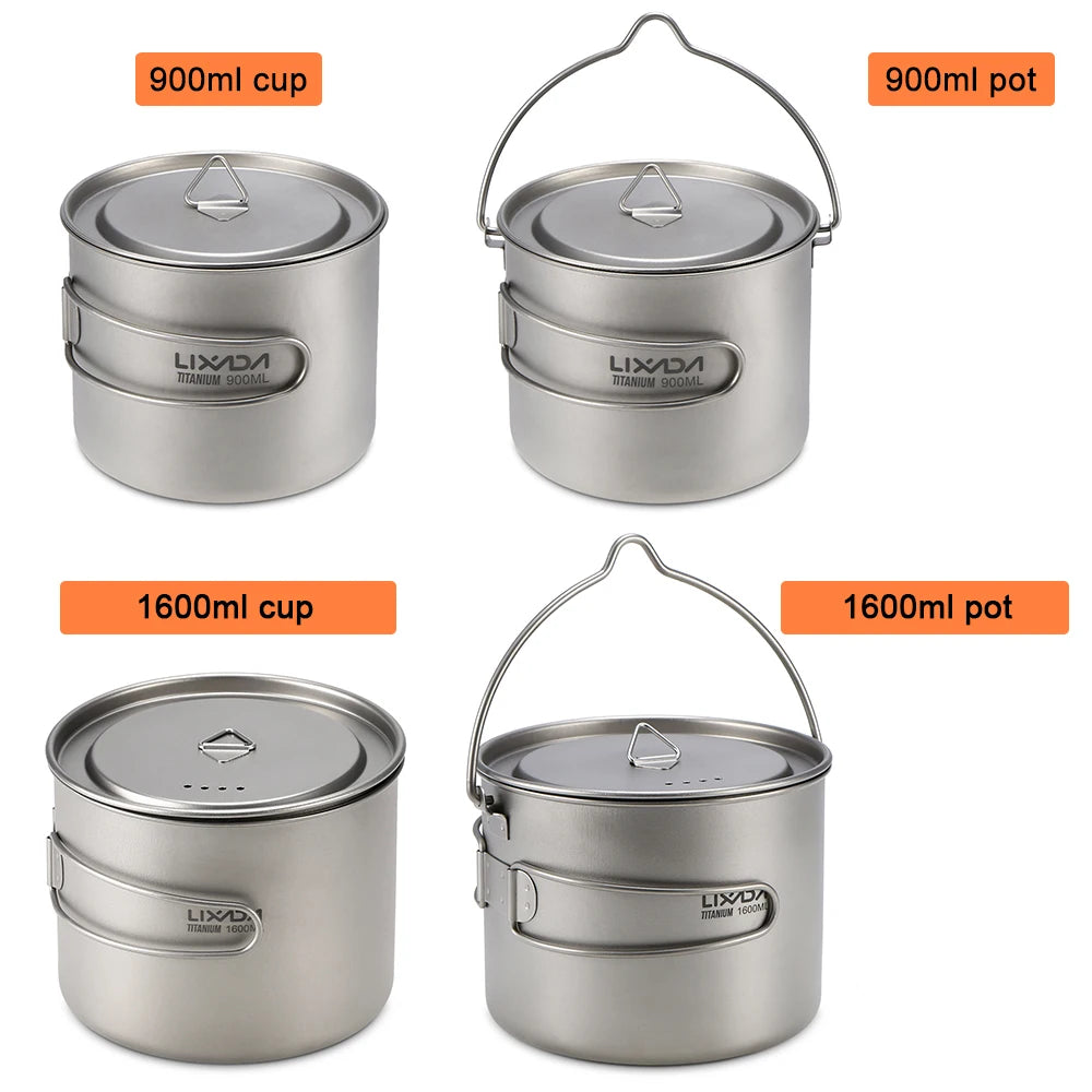 Lixada Titanium Pot and Cup Set